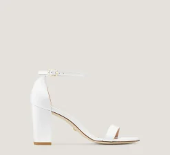 Stuart Weitzman The SW Icons Collection|The Nudist Collection-CHANGE LOCATION Smooth Leather/White