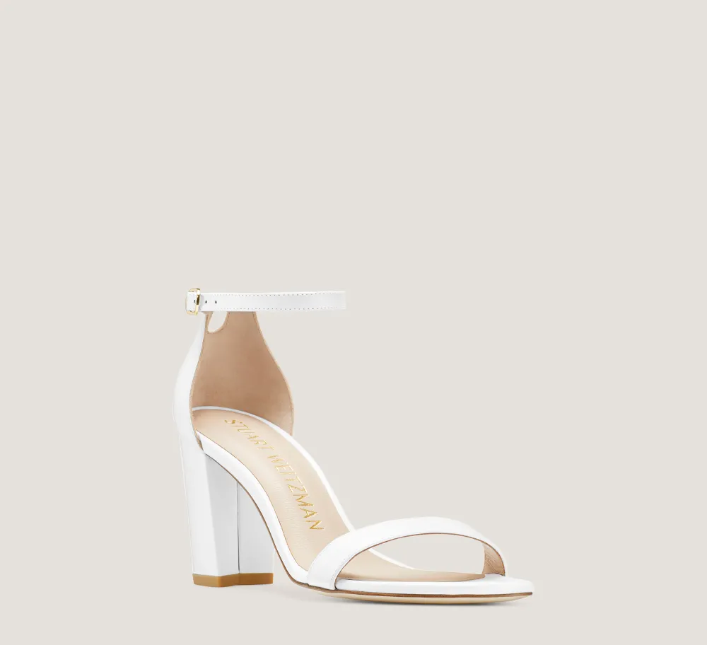 Stuart Weitzman The SW Icons Collection|The Nudist Collection-CHANGE LOCATION Smooth Leather/White