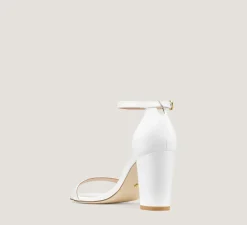 Stuart Weitzman The SW Icons Collection|The Nudist Collection-CHANGE LOCATION Smooth Leather/White