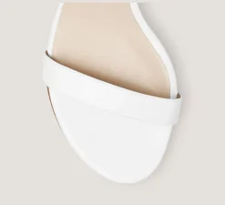 Stuart Weitzman The SW Icons Collection|The Nudist Collection-CHANGE LOCATION Smooth Leather/White