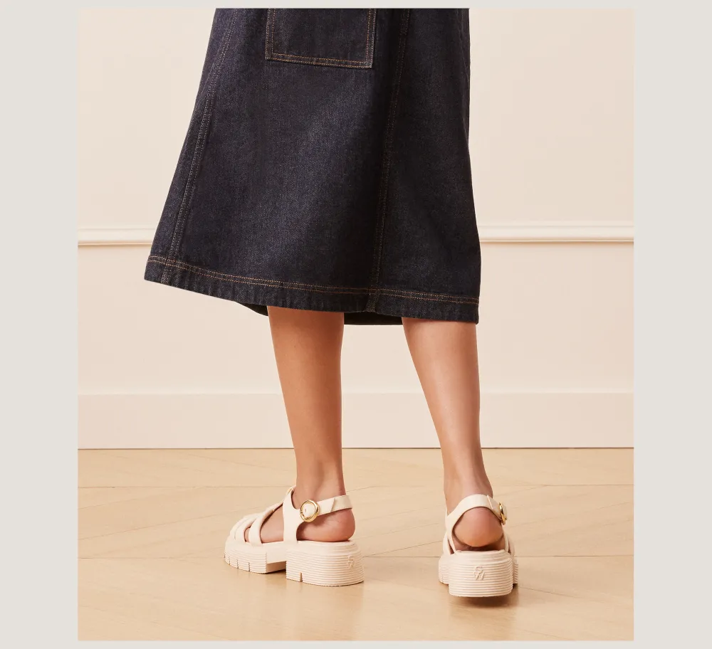 Stuart Weitzman Flat & Low Heel Sandals|The Best Sellers Edit-CHANGE LOCATION Seashell Tonal