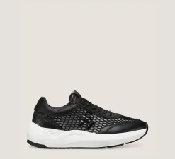 Stuart Weitzman Sneakers|The SW Exclusives Collection-CHANGE LOCATION Calf leather & mesh/Black