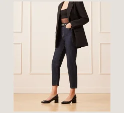 Stuart Weitzman The SW Extended Sizes Collection|Pumps & Heels-CHANGE LOCATION Nappa leather & patent/Black