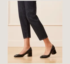 Stuart Weitzman The SW Extended Sizes Collection|Pumps & Heels-CHANGE LOCATION Nappa leather & patent/Black