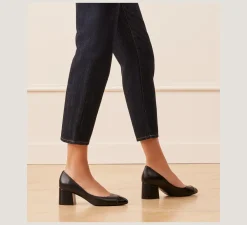 Stuart Weitzman The SW Extended Sizes Collection|Pumps & Heels-CHANGE LOCATION Nappa leather & patent/Black