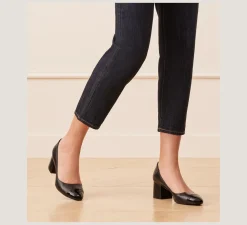 Stuart Weitzman The SW Extended Sizes Collection|Pumps & Heels-CHANGE LOCATION Nappa leather & patent/Black