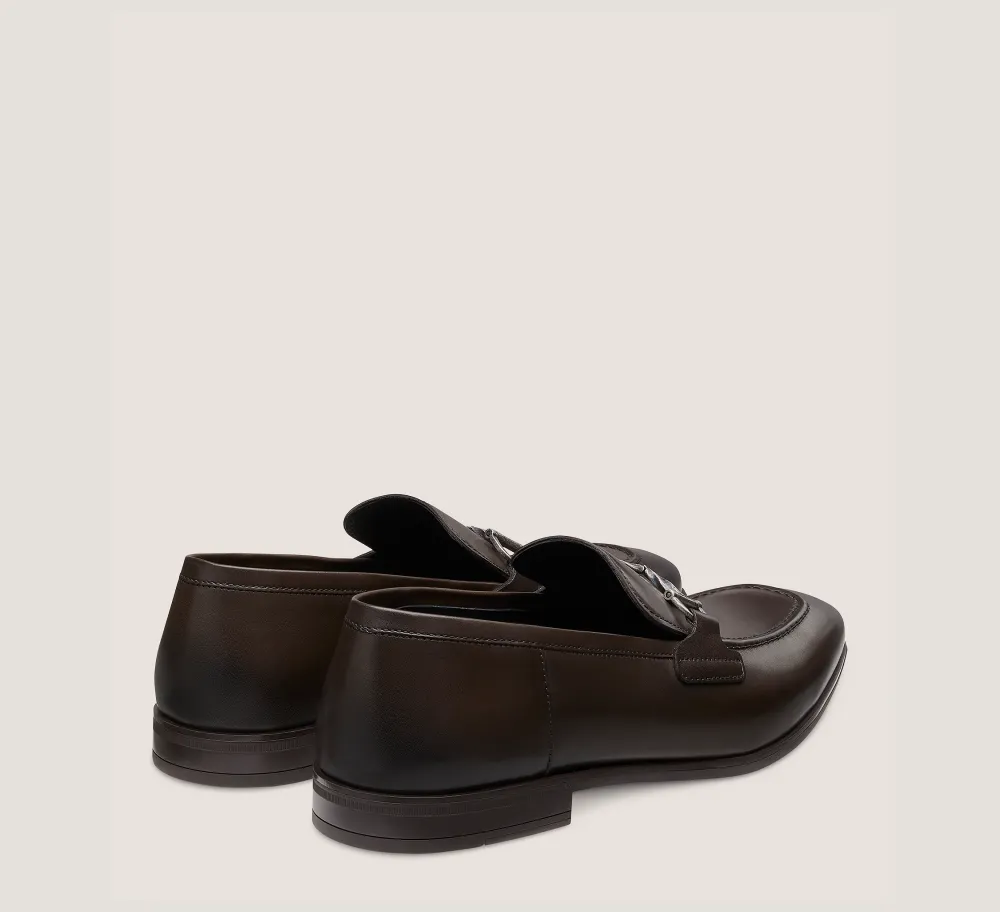 Stuart Weitzman MEN'S-CHANGE LOCATION Leather/Dark Brown