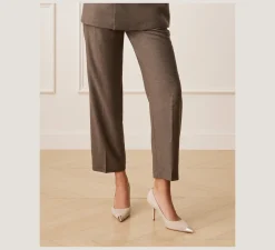 Stuart Weitzman Pumps & Heels-CHANGE LOCATION Suede & metal/Dune & Brushed Silver