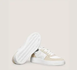 Stuart Weitzman Sneakers|The SW Exclusives Collection-CHANGE LOCATION Calf leather & suede/White & Light Beige
