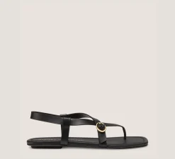 Stuart Weitzman Flat & Low Heel Sandals|The Best Sellers Edit-CHANGE LOCATION Black