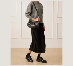 Stuart Weitzman HANDBAGS-CHANGE LOCATION Textured leather/Blue Steel