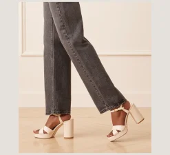 Stuart Weitzman High Heel Sandals|The Bridal Collection-CHANGE LOCATION Smooth Leather/Seashell