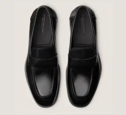 Stuart Weitzman MEN'S-CHANGE LOCATION Brushed Leather/Black