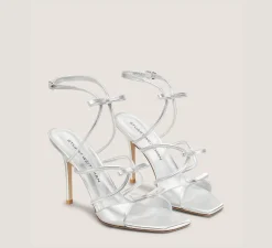 Stuart Weitzman High Heel Sandals|The Bridal Collection-CHANGE LOCATION Silver