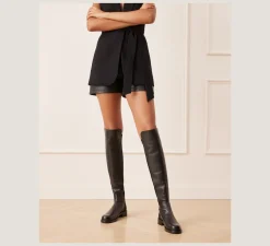 Stuart Weitzman The SW Extended Sizes Collection|Boots & Booties-CHANGE LOCATION Suede/Black