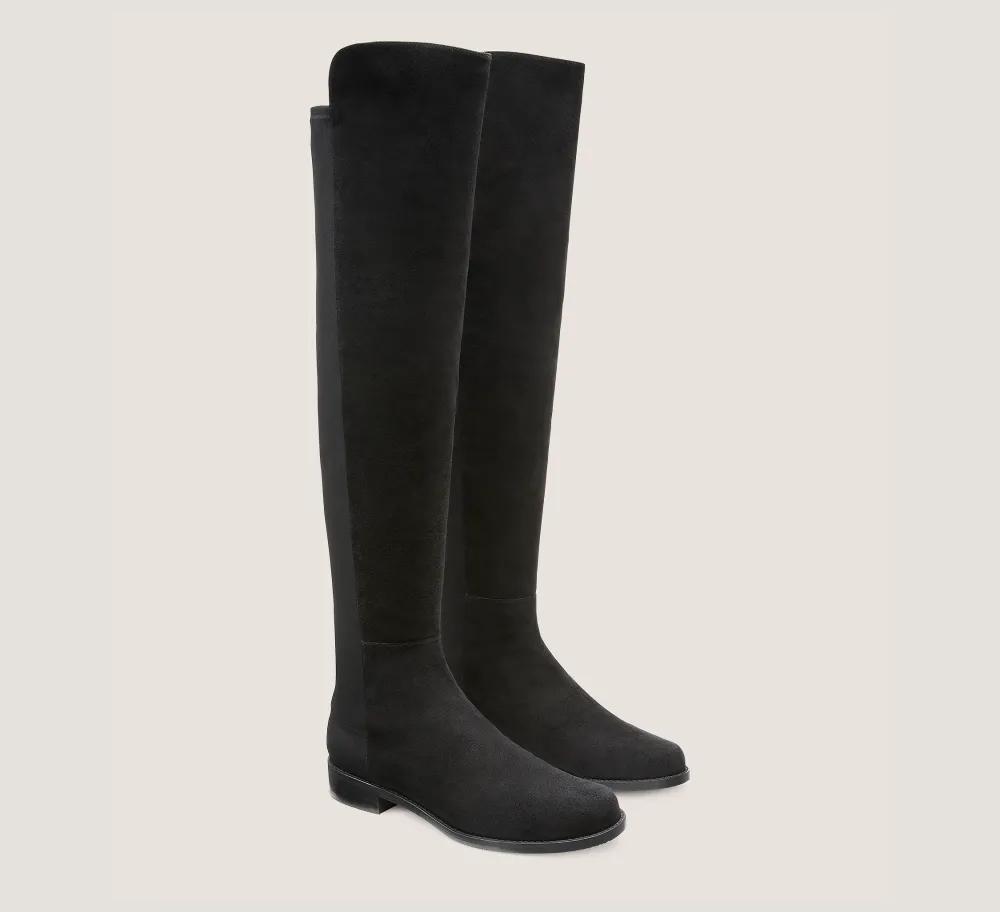 Stuart Weitzman The SW Extended Sizes Collection|Boots & Booties-CHANGE LOCATION Suede/Black