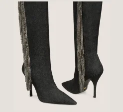 Stuart Weitzman The SW Exclusives Collection|The Occasion Edit-CHANGE LOCATION Vintage denim & crystal/Black & Black Diamond