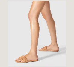 Stuart Weitzman Flat & Low Heel Sandals|The SW Extended Sizes Collection-CHANGE LOCATION Lacquered Nappa Leather/Black