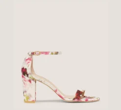 Stuart Weitzman The Occasion Edit|The SW Extended Sizes Collection-CHANGE LOCATION Floral Printed Jacquard/Pink/Multi