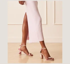 Stuart Weitzman The Occasion Edit|The SW Extended Sizes Collection-CHANGE LOCATION Floral Printed Jacquard/Pink/Multi