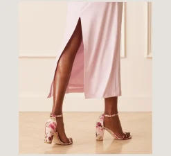 Stuart Weitzman The Occasion Edit|The SW Extended Sizes Collection-CHANGE LOCATION Floral Printed Jacquard/Pink/Multi