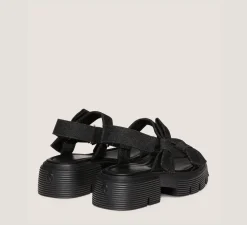 Stuart Weitzman Flat & Low Heel Sandals|The SW Extended Sizes Collection-CHANGE LOCATION Black