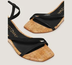Stuart Weitzman Mid Heel Sandals|Wedges & Espadrilles-CHANGE LOCATION Patent leather/Black