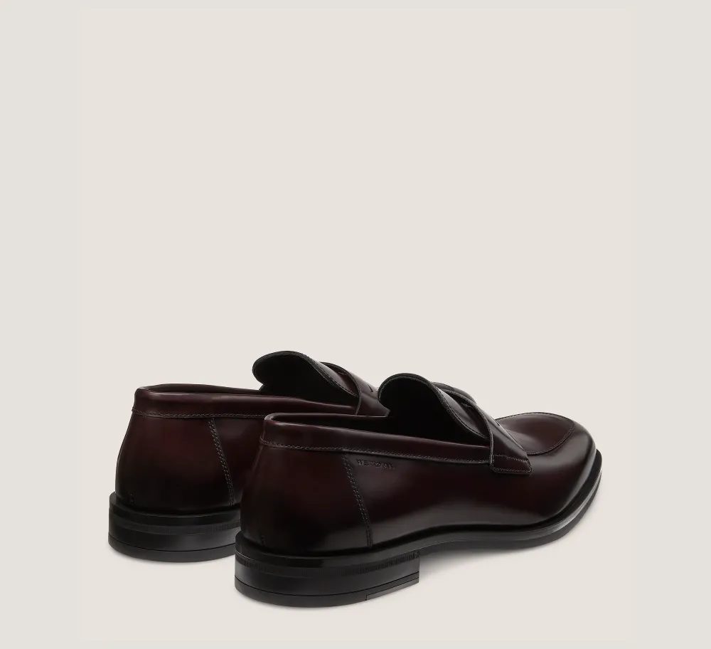 Stuart Weitzman MEN'S-CHANGE LOCATION Brushed Leather/Burgundy