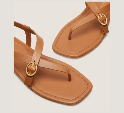 Stuart Weitzman Flat & Low Heel Sandals-CHANGE LOCATION Tan