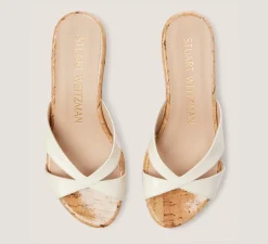 Stuart Weitzman Mid Heel Sandals|Wedges & Espadrilles-CHANGE LOCATION Patent leather/Seashell