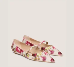 Stuart Weitzman The Occasion Edit|The SW Extended Sizes Collection-CHANGE LOCATION Floral Printed Jacquard/Pink/Multi