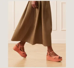 Stuart Weitzman Flat & Low Heel Sandals|Wedges & Espadrilles-CHANGE LOCATION Suede/Terracotta