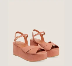Stuart Weitzman Flat & Low Heel Sandals|Wedges & Espadrilles-CHANGE LOCATION Suede/Terracotta