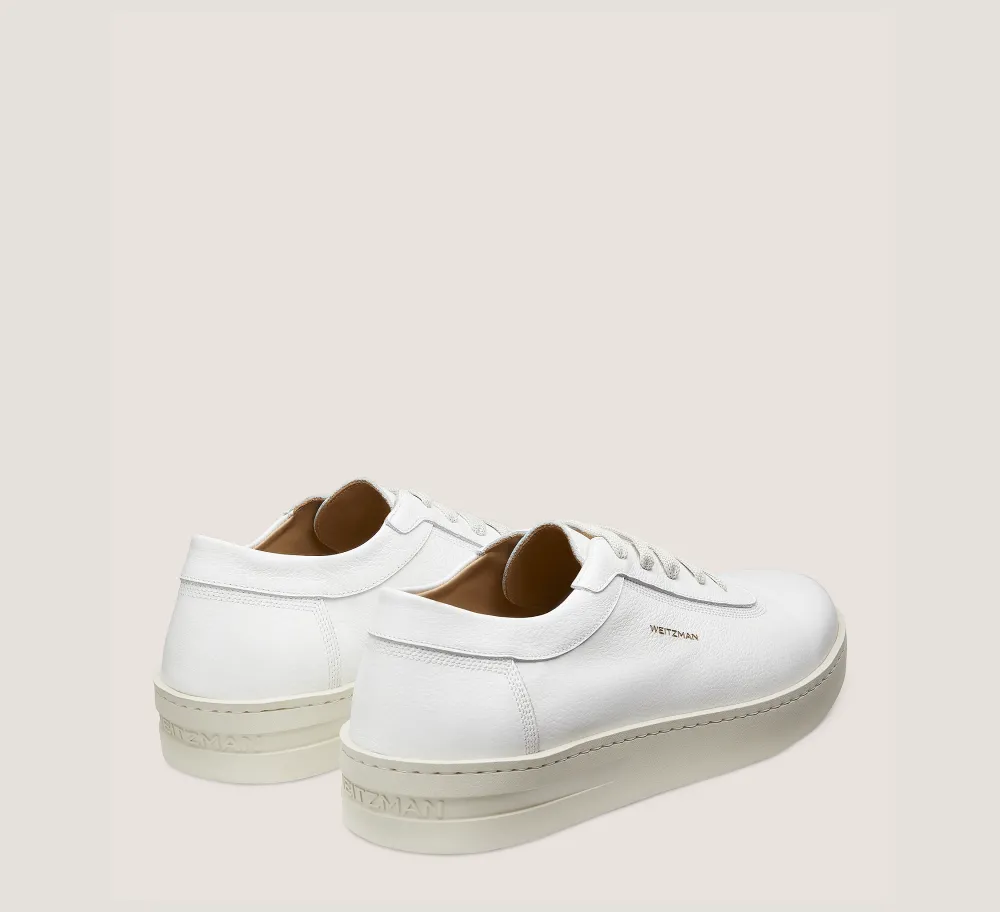 Stuart Weitzman MEN'S-CHANGE LOCATION Tumbled Leather/White