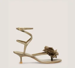 Stuart Weitzman Mid Heel Sandals|The Occasion Edit-CHANGE LOCATION Luxe Raffia/Khaki