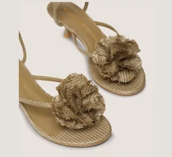 Stuart Weitzman Mid Heel Sandals|The Occasion Edit-CHANGE LOCATION Luxe Raffia/Khaki